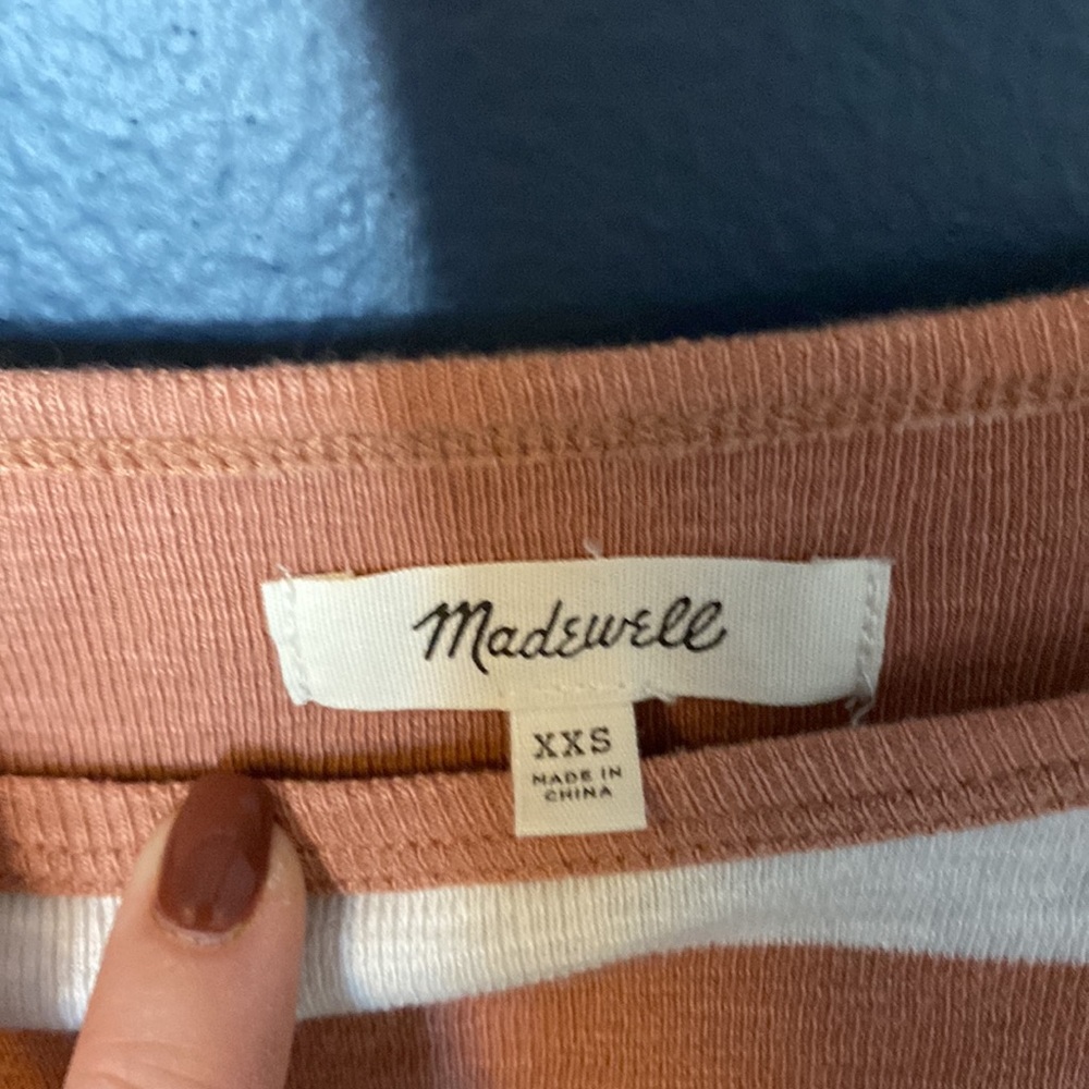 Madewell striped cotton blend knit T-shirt - Picture 2 of 4